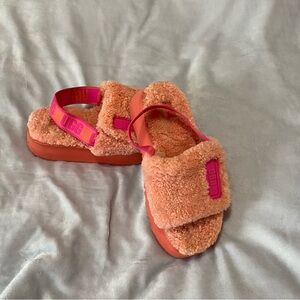 UGG women’s Disco platform slingback slippers/slide